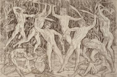 Combat d'hommes nus (Antonio del Pollaiuolo) - Muzeo.com