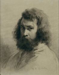 Autoportrait en buste (Jean-François Millet) - Muzeo.com
