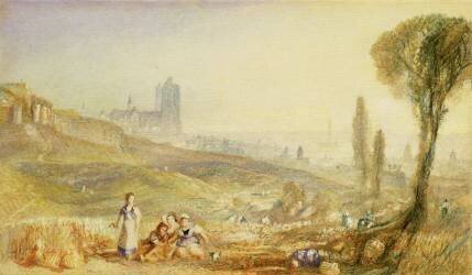 Bruxelles - Vue lointaine (Joseph Mallord William Turner) - Muzeo.com