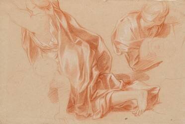 Deux draperies (Charles Le Brun) - Muzeo.com
