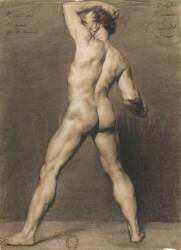 Etude d'homme nu de profil (Louis Joseph César Ducornet) - Muzeo.com