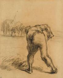 Faneur vu de dos (Jean-François Millet) - Muzeo.com