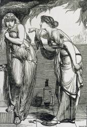 Helen and Cassandra (Frederick Sandys) - Muzeo.com