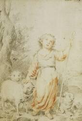 Le bon berger (Bartolomé Esteban Murillo) - Muzeo.com