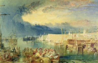 Le chantier naval (Joseph Mallord William Turner) - Muzeo.com