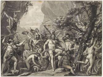 Léonidas aux Thermopyles (Jacques-Louis David) - Muzeo.com