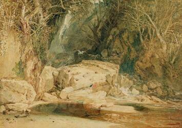 Lonely Dell, Wharfedale (Joseph Mallord William Turner) - Muzeo.com