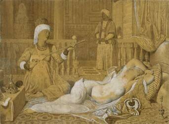 Odalisque à l'esclave (Jean-Auguste-Dominique Ingres) - Muzeo.com