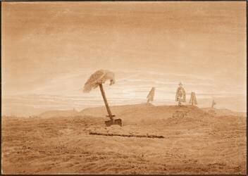 Paysage de tombes (Caspar David Friedrich) - Muzeo.com