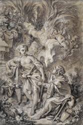 Vertumne et Pomone (François Boucher) - Muzeo.com