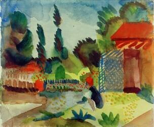 Abri de jardin (August Macke) - Muzeo.com