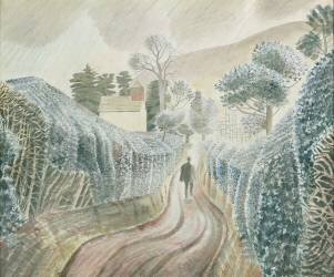 Après-midi pluvieuse (Eric Ravilious) - Muzeo.com