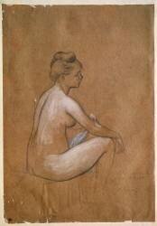 Baigneuse assise (Auguste Renoir) - Muzeo.com