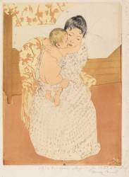 Caresse maternelle (Mary Cassatt) - Muzeo.com