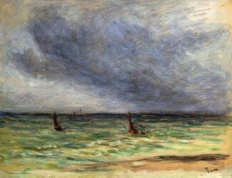 Chalutiers au départ (Maximilien Luce) - Muzeo.com