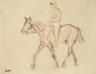 Cheval et Jockey (Edgar Degas) - Muzeo.com