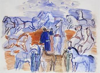 Chevaux au Cirque (Raoul Dufy) - Muzeo.com