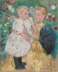 Dans le jardin (Mary Cassatt) - Muzeo.com