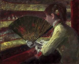 Dans le pavillon (Mary Cassatt) - Muzeo.com