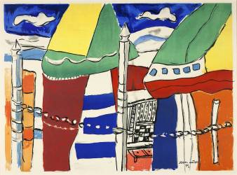Deauville, Aout 1950 (Fernand Léger) - Muzeo.com