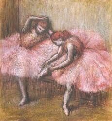 Deux danseuses roses (Edgar Degas) - Muzeo.com