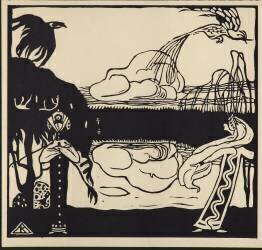 Deux oiseaux (Wassily Kandinsky) - Muzeo.com