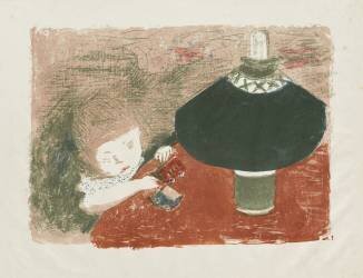 Enfant avec lampe (Pierre Bonnard) - Muzeo.com