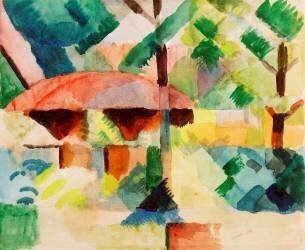 Entrée du jardin (August Macke) - Muzeo.com