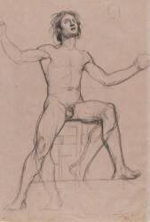 Etude pour l'Apollon (Jules Elie Delaunay) - Muzeo.com