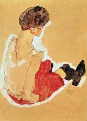 Femme assise (Egon Schiele) - Muzeo.com