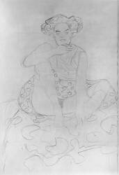 Femme assise (Gustav Klimt) - Muzeo.com