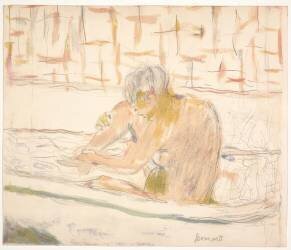 Femme assise dans son bain (Pierre Bonnard) - Muzeo.com