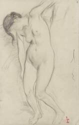 Femme nue, debout (Edgar Degas) - Muzeo.com