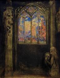Fenêtre de l'église (Odilon Redon) - Muzeo.com