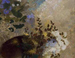 Fleurs dans un vase noir (Odilon Redon) - Muzeo.com