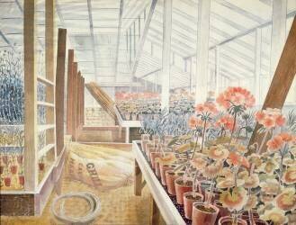 Géraniums et œillets (Eric Ravilious) - Muzeo.com