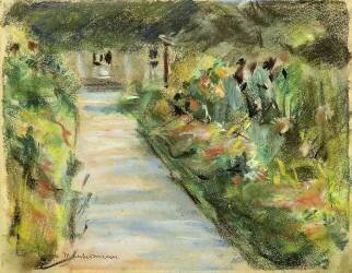 Jardin fleuri (Max Liebermann) - Muzeo.com