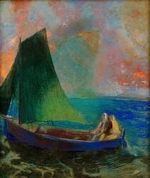 La barque (Odilon Redon) - Muzeo.com