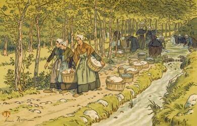 Lavoir à Tréboul (Henri Rivière) - Muzeo.com