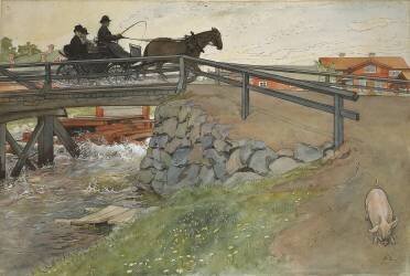 Le Pont (Carl Larsson) - Muzeo.com