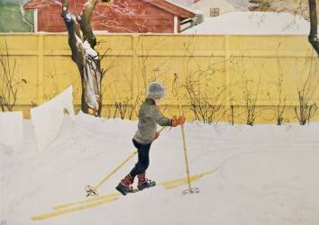 Le skieur (Carl Larsson) - Muzeo.com