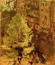 Le square Berlioz (Edouard Vuillard) - Muzeo.com