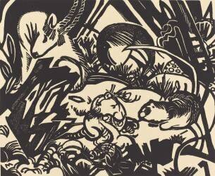 Légende animale (Franz Marc) - Muzeo.com
