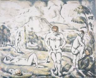 Les baigneurs (Paul Cézanne) - Muzeo.com