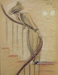 L'escalier (Paul César Helleu) - Muzeo.com