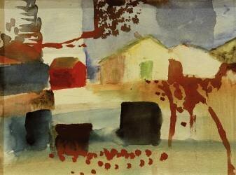 Maisons (August Macke) - Muzeo.com