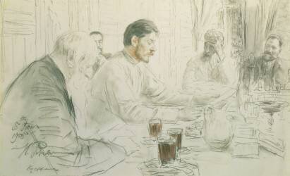 Maxime Gorki (Ilya Répine) - Muzeo.com