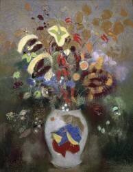 Nature morte d'un vase de fleurs (Odilon Redon) - Muzeo.com