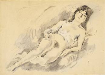 Nu couché (Jules Pascin) - Muzeo.com