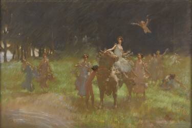 Nymphes et faune (Albert Cresswell) - Muzeo.com